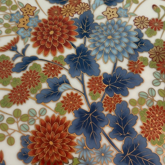 Vintage OMC Japanese Floral Plate - Picture 2 of 7